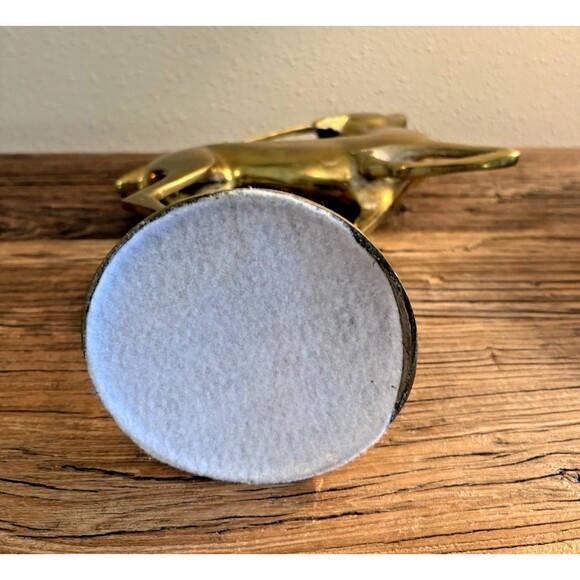 Vintage Brass MCM Large Antelope Gazelle Deer Figurine 13.5 Inches - Picture 9 of 12